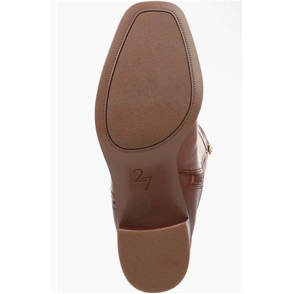 27 Edit Naturalizer Emmie Women's 12 Wide Calf Boots In Cider Spice Brown New - Picture 7 of 9